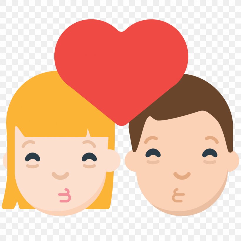 Emoji Love Couple Text Messaging Heart, PNG, 1024x1024px, Watercolor, Cartoon, Flower, Frame, Heart Download Free