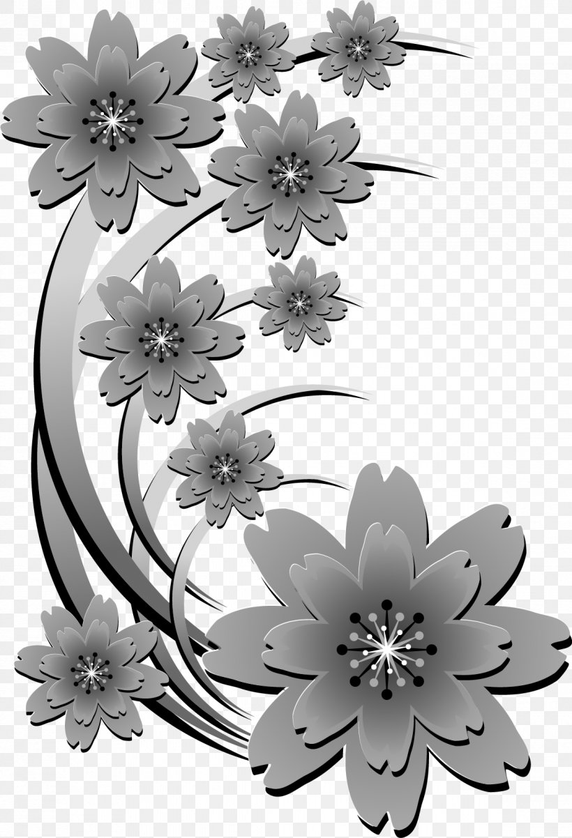 Floral Design White Monochrome Pattern, PNG, 1172x1718px, Floral Design, Black, Black And White, Flora, Floristry Download Free