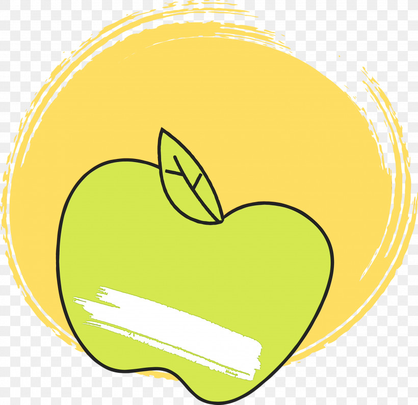 Leaf Green Apple Line, PNG, 3000x2910px, School Supplies, Apple, Area, Back To School, Biology Download Free