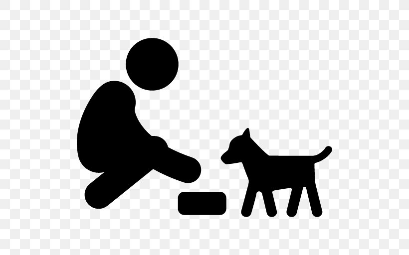 Dog Pet Sitting Cat, PNG, 512x512px, Dog, Animal Feed, Black, Black And White, Carnivoran Download Free