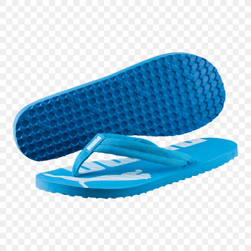 Flip-flops Puma Sandal Slipper Shoe, PNG, 1000x1000px, Flipflops, Aqua, Blue, Clothing, Cross Training Shoe Download Free