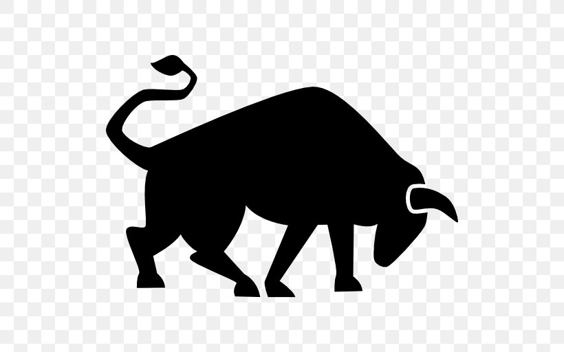Bull, PNG, 512x512px, Bull, Black, Black And White, Carnivoran, Cat Like Mammal Download Free