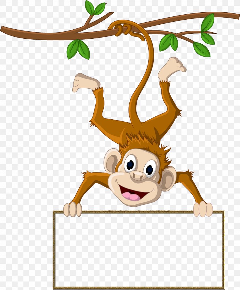 Clip Art Vector Graphics Monkey Illustration Image, PNG, 1326x1600px, Monkey, Animal Figure, Antler, Art, Branch Download Free