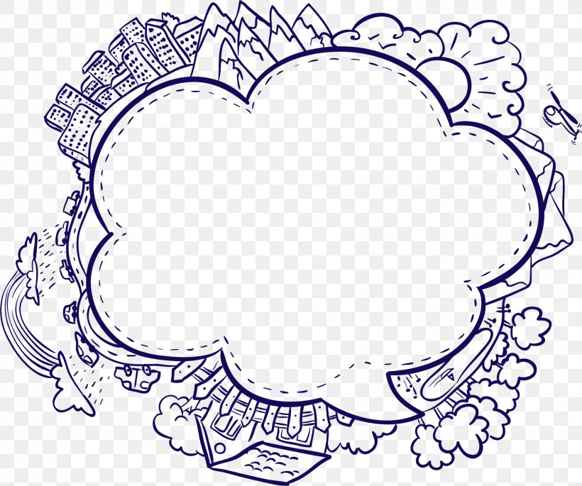 Drawing Cartoon Speech Balloon Illustration, PNG, 1704x1424px, Watercolor, Cartoon, Flower, Frame, Heart Download Free