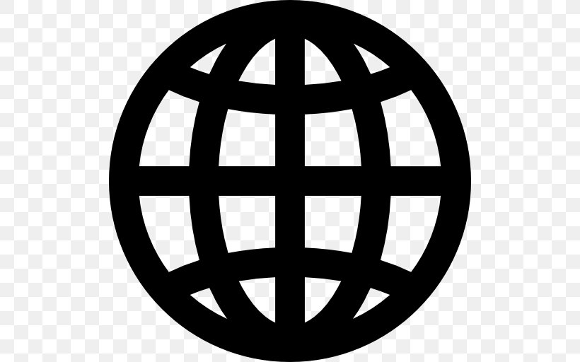 Globe Earth Symbol World Grid, PNG, 512x512px, Globe, Area, Black And White, Brand, Discrete Global Grid Download Free