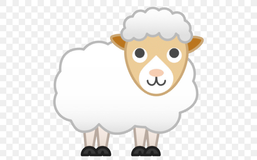 Sheep Sheep Cartoon Cow-goat Family Livestock, PNG, 512x512px, Sheep, Bovine, Cartoon, Cowgoat Family, Fawn Download Free