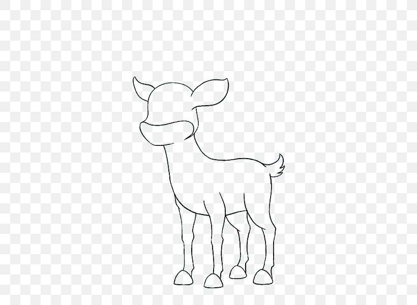 Sheep Cattle Goat Horse Deer, PNG, 678x600px, Sheep, Animal Figure, Area, Artwork, Black And White Download Free