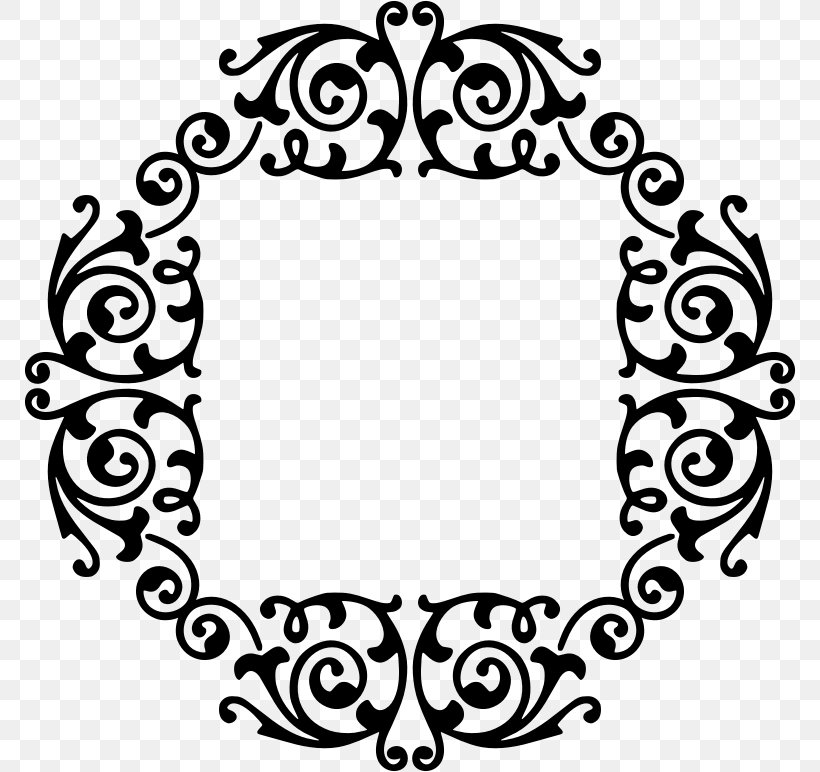 Square Line Clip Art, PNG, 772x772px, Mirror, Area, Artwork, Black And White, Flora Download Free