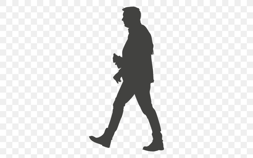 Walking Silhouette, PNG, 512x512px, Walking, Animation, Arm, Black, Black And White Download Free