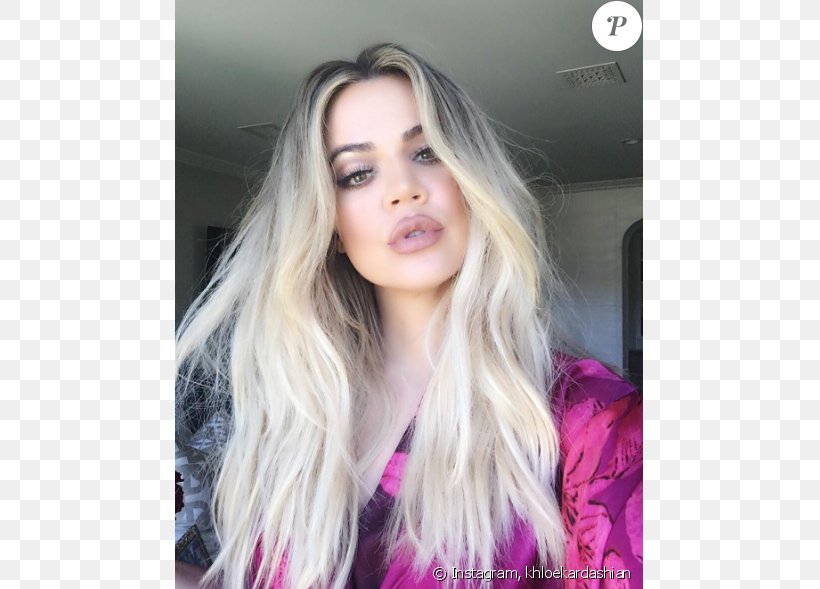 Khloé Kardashian Blond Hair Coloring Wig, PNG, 675x589px, Watercolor, Cartoon, Flower, Frame, Heart Download Free