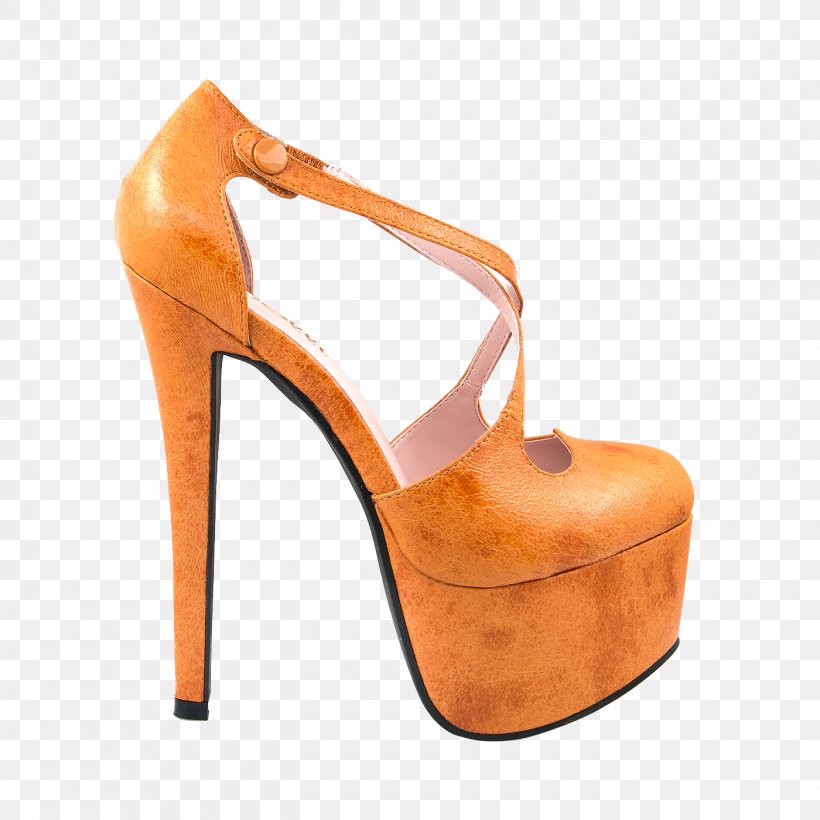 Sandal Shoe, PNG, 1400x1400px, Sandal, Basic Pump, Footwear, High Heeled Footwear, Orange Download Free