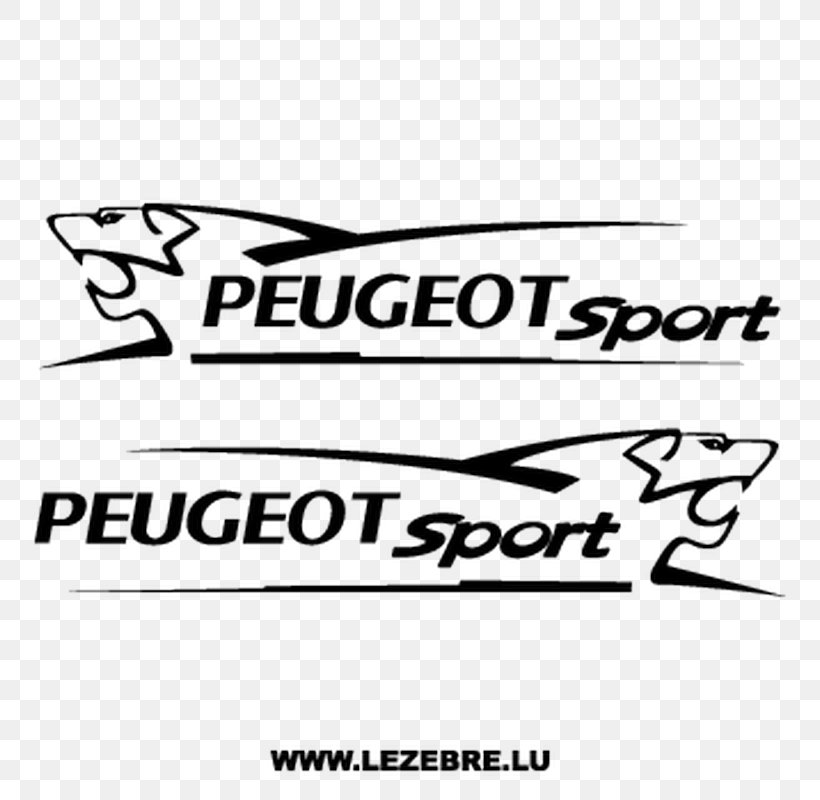  Sticker Decal Brand Logo Peugeot, PNG, 0x8 0px, Sticker, Area, Black, Black And White, Brand Download Free