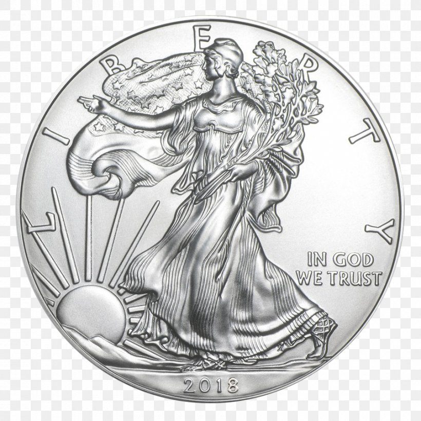 American Silver Eagle Bullion Coin United States Mint, PNG, 900x900px, American Silver Eagle, American Gold Eagle, Angel, Black And White, Bullion Download Free