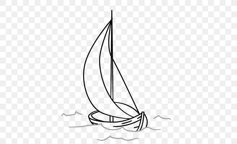 Drawing Sailboat Ship, PNG, 500x500px, Drawing, Area, Black And White, Boat, Coloring Book Download Free