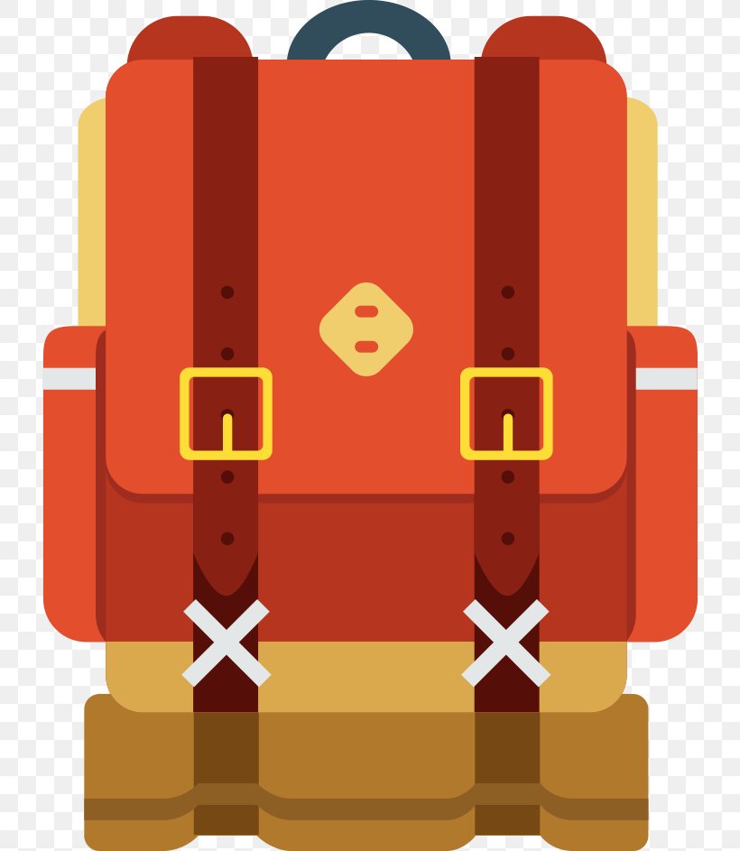 Illustration Product Design Pattern, PNG, 726x943px, Cartoon, Orange, Red, Suitcase Download Free