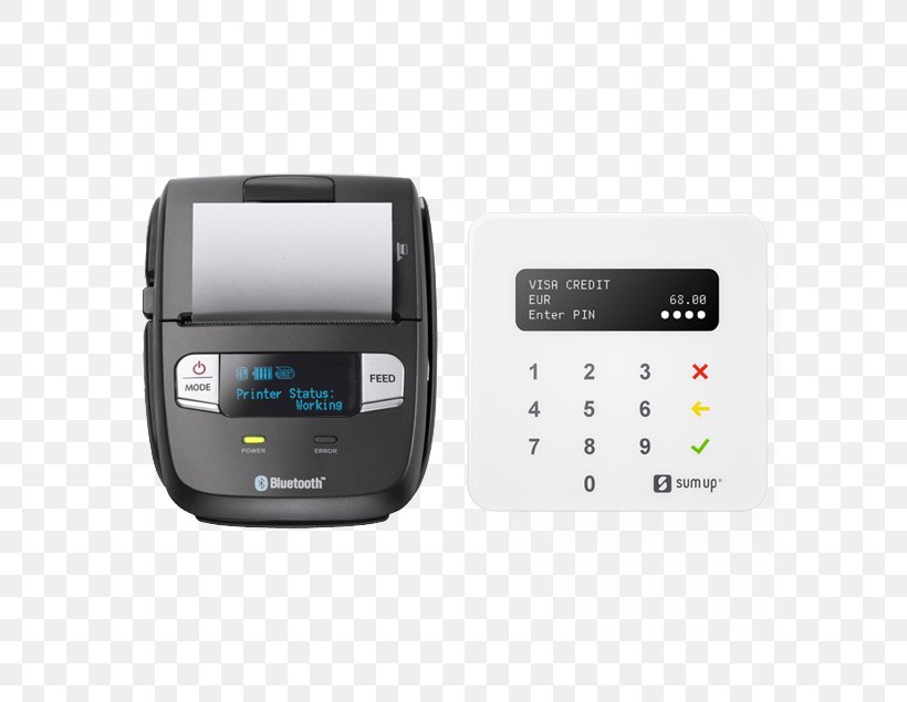 Point Of Sale SumUp Business IZettle Star Micronics SM-L200, PNG, 595x635px, Point Of Sale, Business, Card Reader, Electronic Device, Electronics Download Free