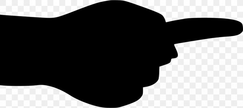 Black Silhouette Finger White Clip Art, PNG, 980x438px, Black, Black And White, Black M, Finger, Hand Download Free