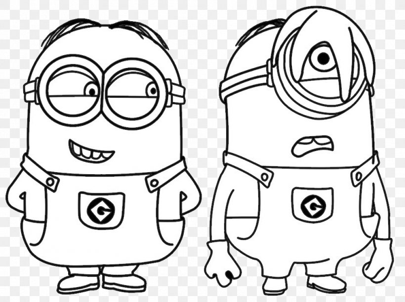 Stuart The Minion Christmas Coloring Pages Kevin The Minion Bob The Minion Coloring Book, PNG, 1010x754px, Watercolor, Cartoon, Flower, Frame, Heart Download Free