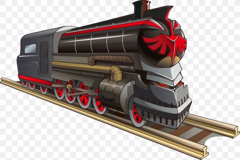 Train Rail Transport Steam Locomotive Track, PNG, 976x652px, Train, Locomotive, Machine, Rail Transport, Railroad Car Download Free