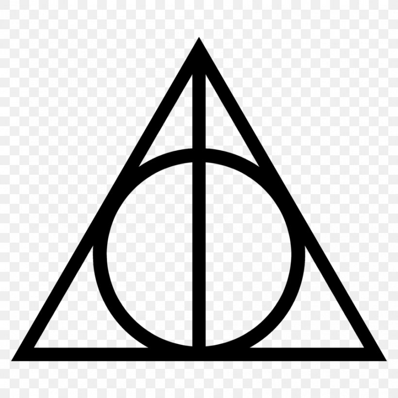 Harry Potter And The Deathly Hallows Harry Potter And The Philosopher's Stone Symbol Hermione Granger, PNG, 894x894px, Harry Potter, Area, Black And White, Decal, Harry Potter And The Goblet Of Fire Download Free