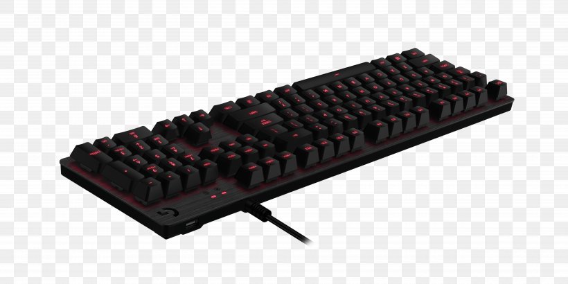 Computer Keyboard Logitech G413 Mechanical Backlit Gaming Keyboard Logitech G413 Wired Keyboard, PNG, 5000x2500px, Computer Keyboard, Backlight, Gaming Keypad, Hardware, Keycap Download Free