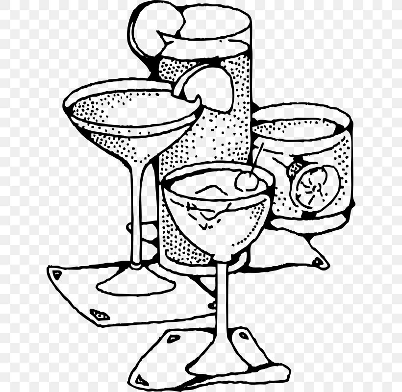 Fizzy Drinks Cocktail Martini Clip Art, PNG, 632x800px, Fizzy Drinks, Alcoholic Drink, Art, Black And White, Cocktail Download Free