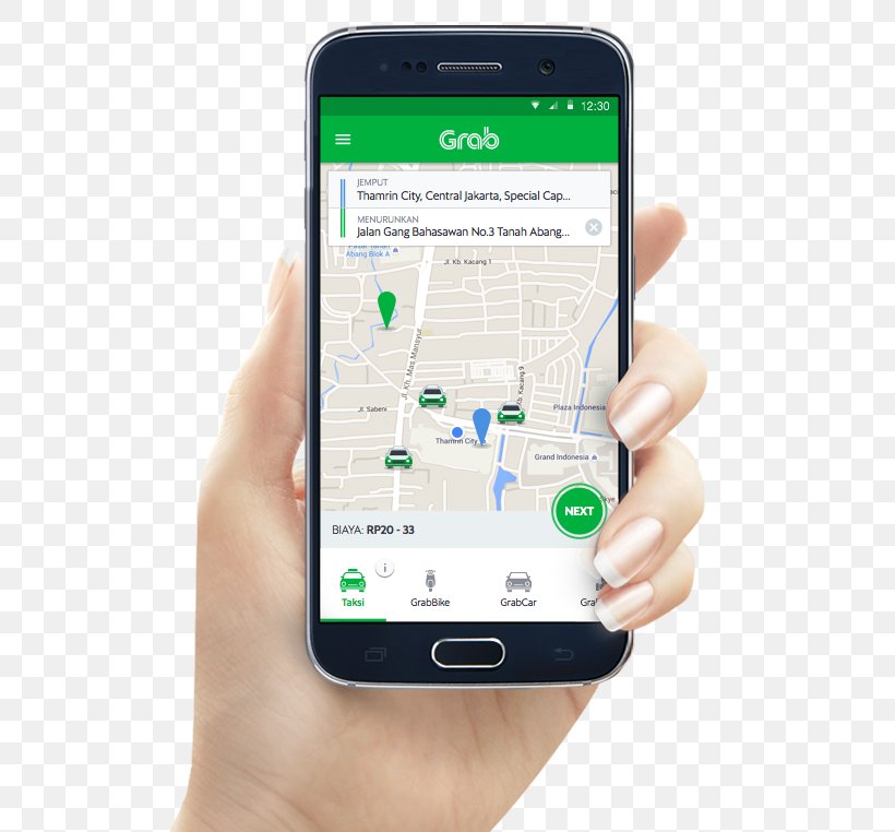 Grab E-hailing Uber Taxi, PNG, 525x762px, Grab, Business, Cellular Network, Communication, Communication Device Download Free