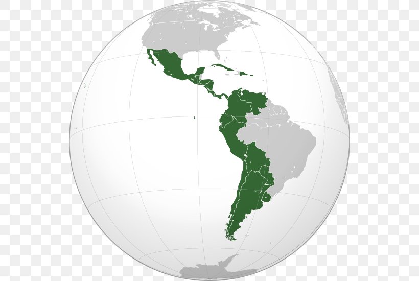 Latin America South America Hispanic America United States Spanish Colonization Of The Americas, PNG, 550x550px, Latin America, Americas, Angloamerica, Globe, Green Download Free