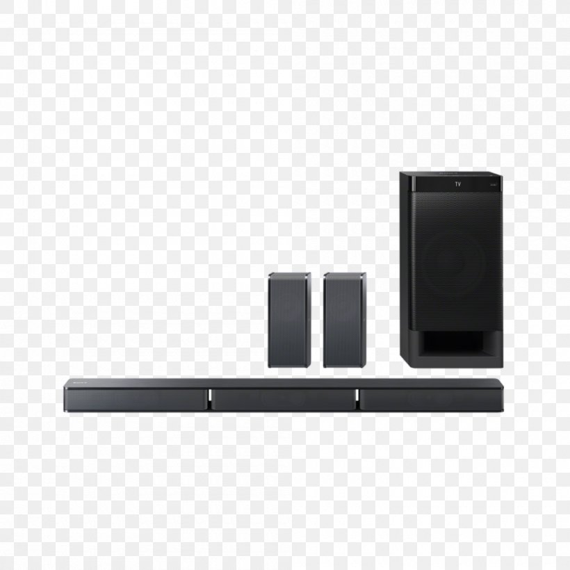 Soundbar Home Theater Systems 5.1 Surround Sound Sony Subwoofer, PNG, 1000x1000px, 51 Surround Sound, Soundbar, Audio, Dolby Digital, Electronics Download Free