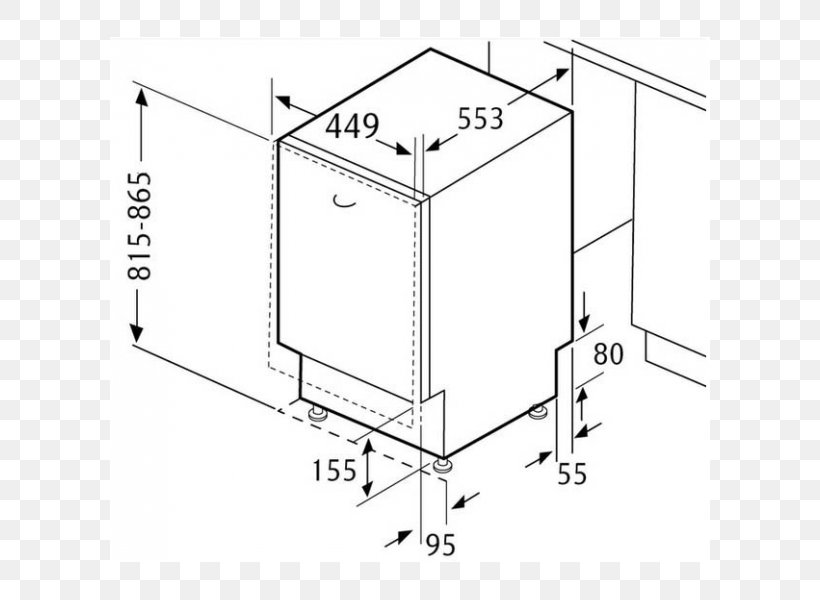 Dishwasher Kitchen Home Improvement Home Appliance Washing Machines, PNG, 600x600px, Dishwasher, Area, Baths, Black And White, Diagram Download Free