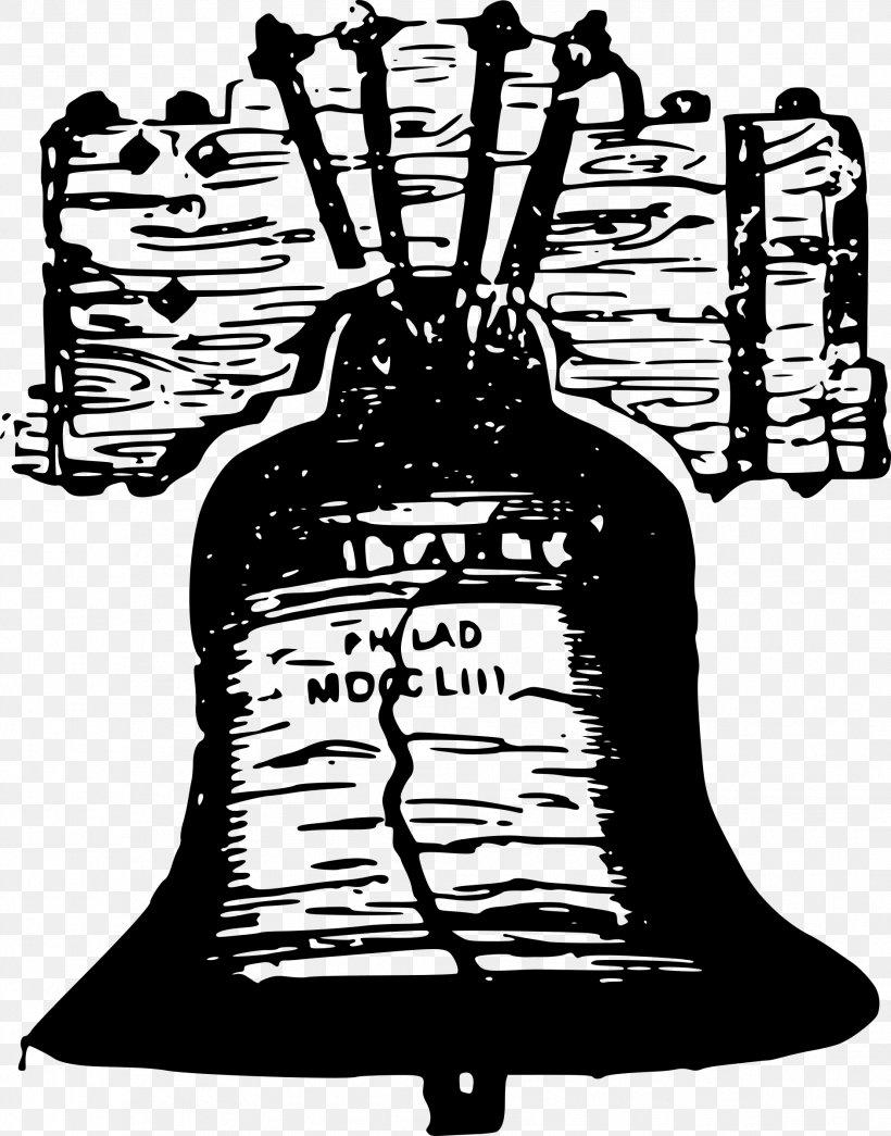 Liberty Bell Clip Art, PNG, 1882x2400px, Liberty Bell, Art, Bell, Black And White, Freedom Bell Download Free
