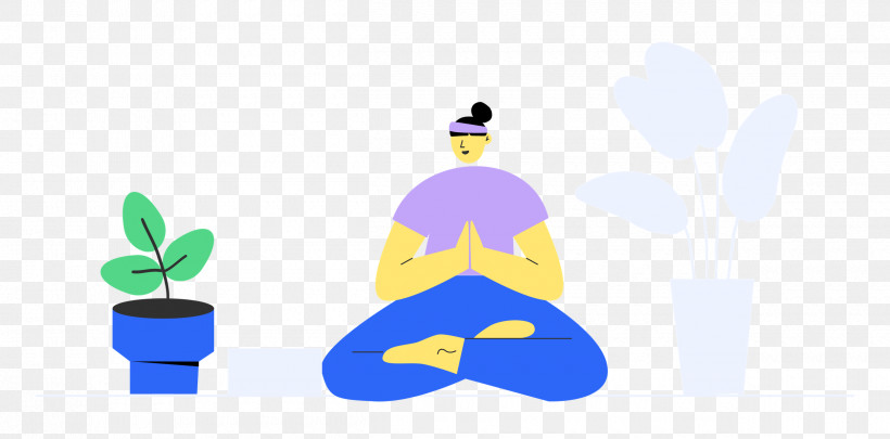 Meditating At Home Rest Relax, PNG, 2500x1235px, Rest, Behavior, Cartoon, Human, Joint Download Free