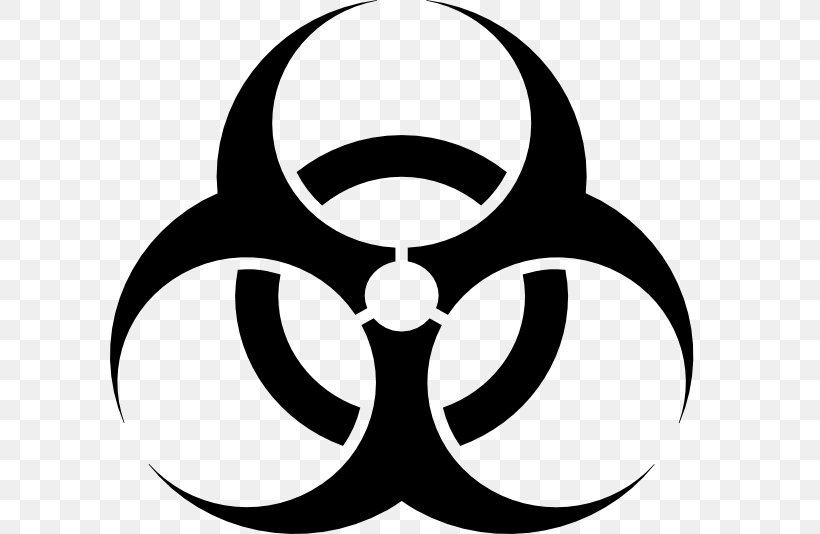 Biological Hazard Symbol Sign Inferno Clip Art, PNG, 600x534px, Biological Hazard, Area, Artwork, Black, Black And White Download Free