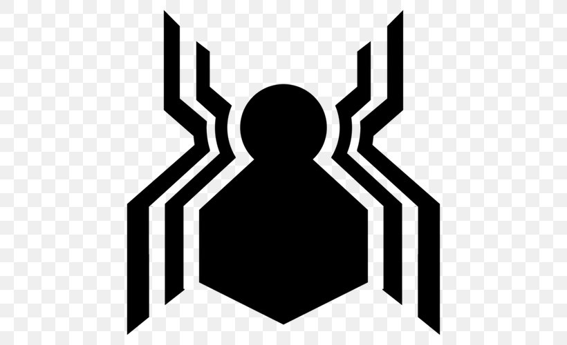Spider-Man Marvel Cinematic Universe Marvel Comics Logo, PNG, 500x500px, Spiderman, Amazing Spiderman, Artwork, Black, Black And White Download Free