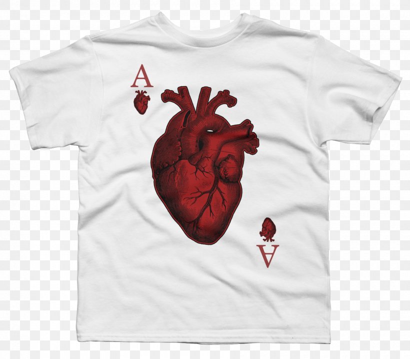 T-shirt Ace Of Hearts Top, PNG, 1800x1575px, Watercolor, Cartoon, Flower, Frame, Heart Download Free