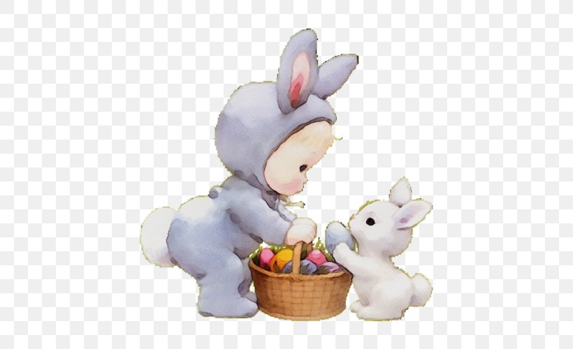 Easter Egg Cartoon, PNG, 500x500px, Watercolor, Animal Figure, Animation, Cartoon, Drawing Download Free