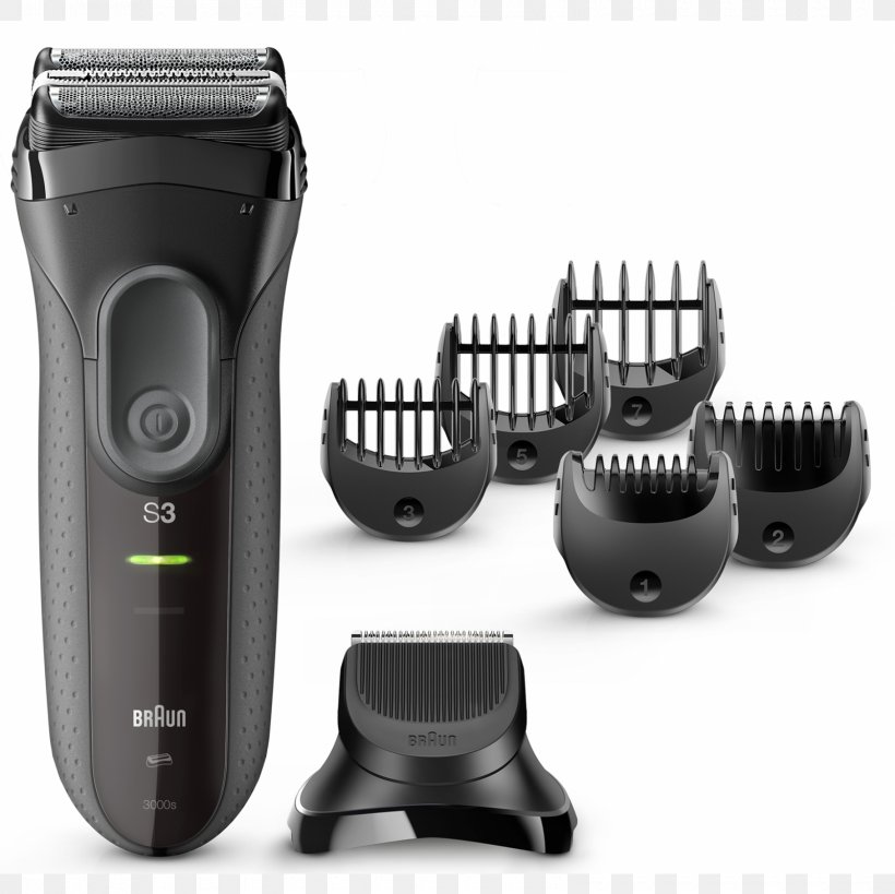 Electric Razors & Hair Trimmers Braun Series 3 3050cc Shaving Hair Clipper, PNG, 1600x1600px, Electric Razors Hair Trimmers, Beard, Braun, Braun Precision Trimmer Pt5010, Braun Series 3 3010s Download Free