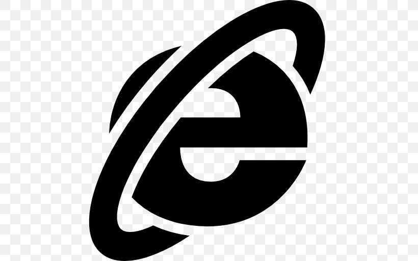Internet Explorer Web Browser Qihoo Microsoft, PNG, 512x512px, 360 Secure Browser, Internet Explorer, Android, Artwork, Black And White Download Free