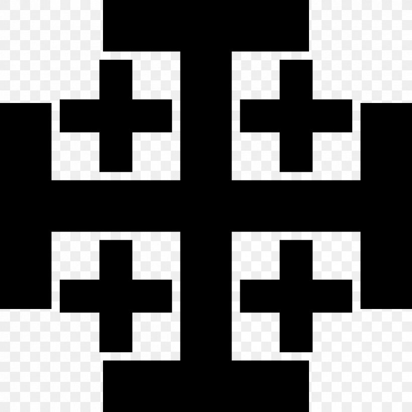 Jerusalem Cross Drawing Crucifix Clip Art, PNG, 2400x2400px, Jerusalem Cross, Area, Black, Black And White, Brand Download Free