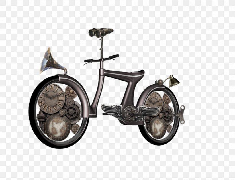 Bicycle Steampunk Digital Art, PNG, 900x690px, 3d Computer Graphics, Bicycle, Art, Bicycle Accessory, Bicycle Baskets Download Free
