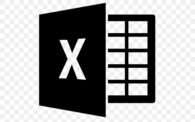 Microsoft Excel Visual Basic For Applications Microsoft Office 365 Clip Art, PNG, 512x512px, Microsoft Excel, Area, Black, Black And White, Brand Download Free