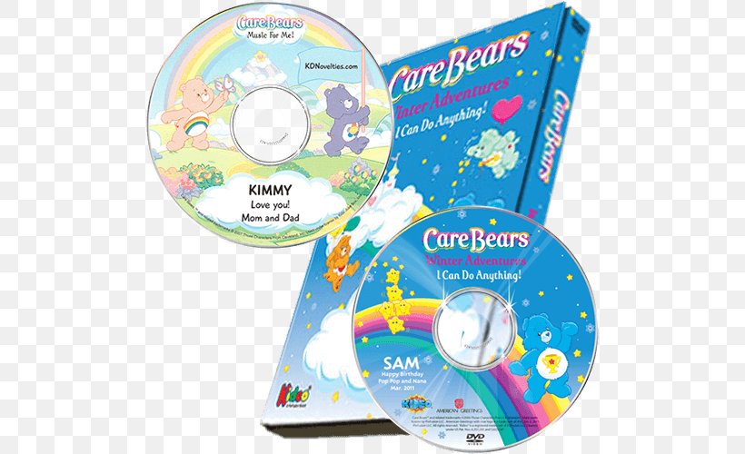 Compact Disc DVD Child Personalized Book Care Bears, PNG, 500x500px, Watercolor, Cartoon, Flower, Frame, Heart Download Free