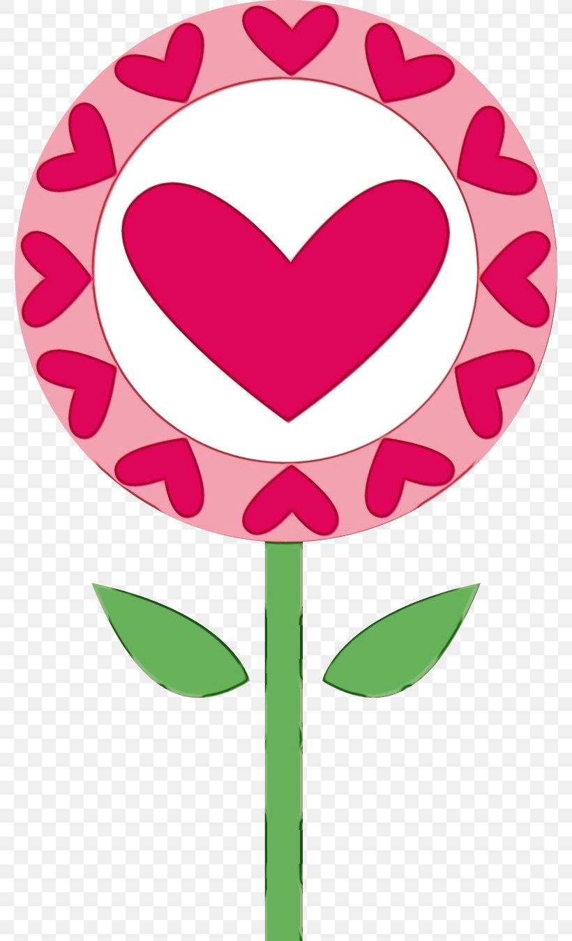 Pink Clip Art Heart Lollipop Magenta, PNG, 778x1350px, Watercolor, Confectionery, Heart, Lollipop, Love Download Free