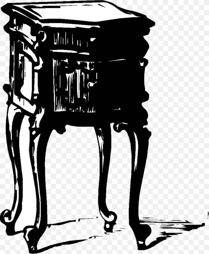 Table Furniture Clip Art, PNG, 1054x1280px, Table, Art, Black And White, Cartoon, Chair Download Free