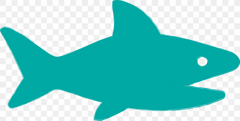 Baby Shark Shark, PNG, 3000x1521px, Baby Shark, Aqua, Cartilaginous Fish, Electric Blue, Fin Download Free