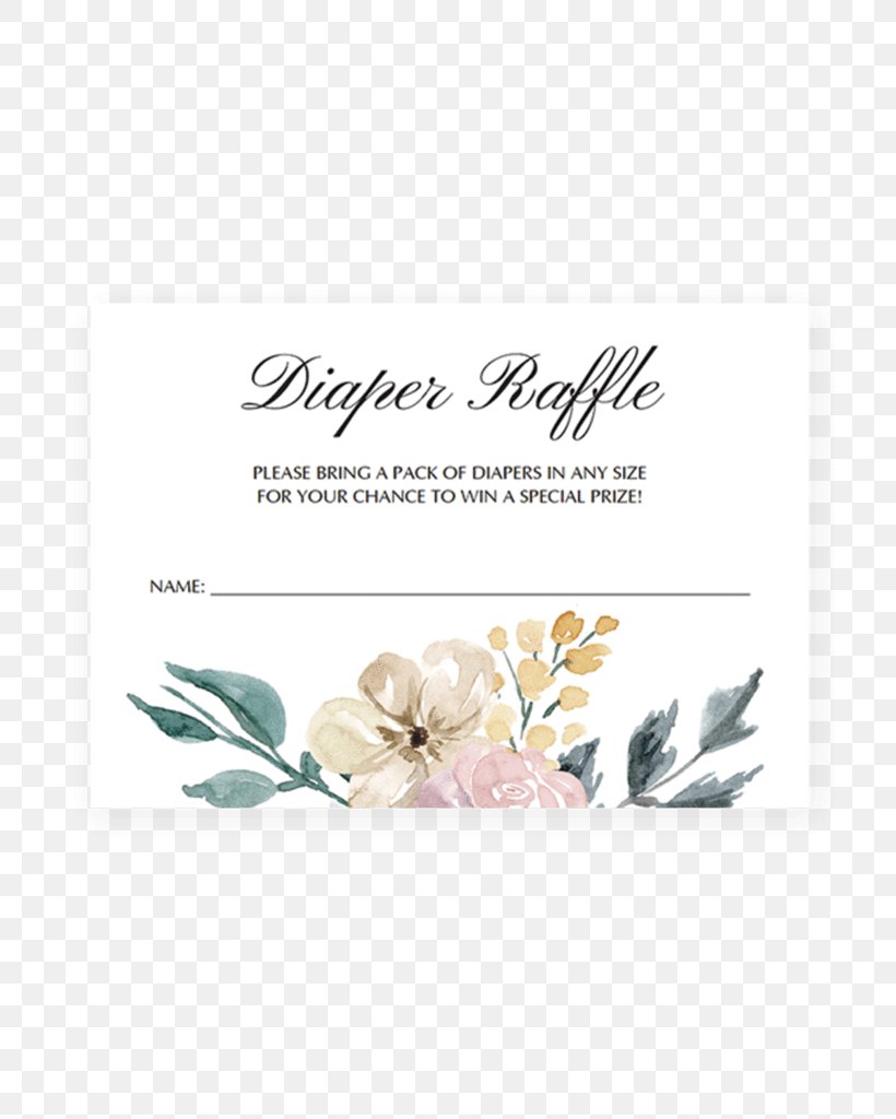 Diaper Wedding Invitation Baby Shower Raffle Party, PNG, 819x1024px, Diaper, Baby Shower, Cut Flowers, Floral Design, Flower Download Free