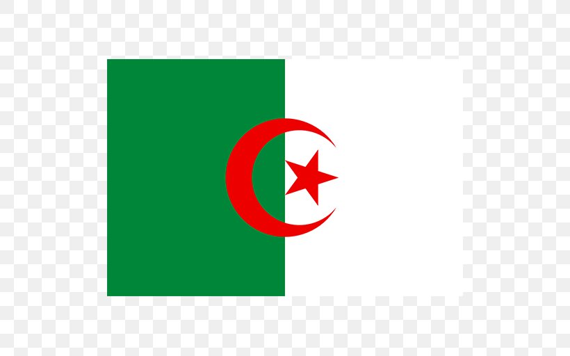 Flag Of Algeria National Flag, PNG, 512x512px, Flag Of Algeria, Algeria, Area, Brand, Fivepointed Star Download Free
