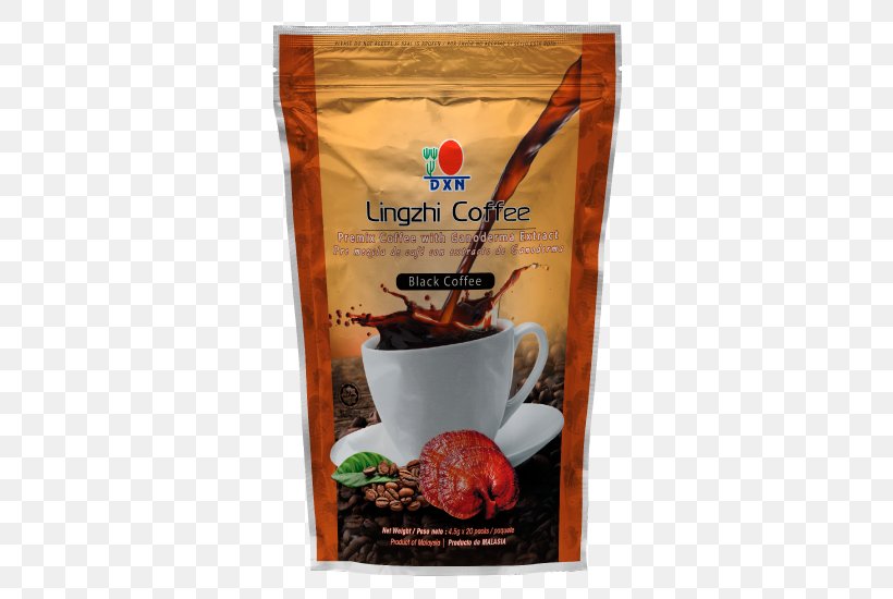 Instant Coffee Lingzhi Mushroom DXN, PNG, 550x550px, Coffee, Cancer Cell, Dxn, Earl Grey Tea, Flavor Download Free
