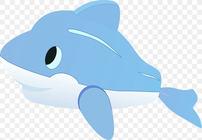 Blue Clip Art Marine Mammal Dolphin Cetacea, PNG, 3000x2084px, Watercolor, Blue, Blue Whale, Cetacea, Common Dolphins Download Free
