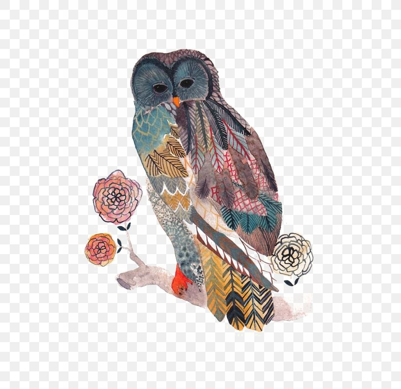 Owl Bird Watercolor Painting Drawing, PNG, 564x796px, Owl, Animal, Art, Artist, Beak Download Free